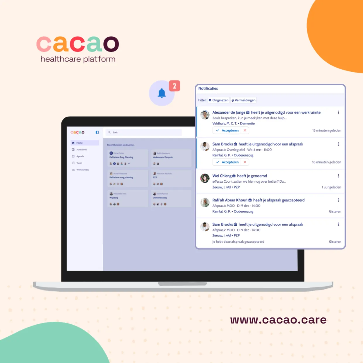 notificaties cacao
